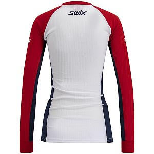Swix RaceX Classic Long Sleeve W swix red/bright white dámské funkční tričko s dlouhým rukávem