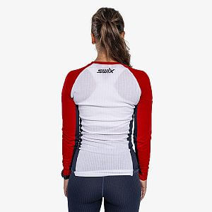 Swix RaceX Classic Long Sleeve W swix red/bright white zadní pohled