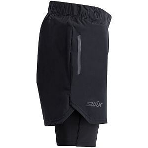Swix šortky Pace Hybrid Shorts M Black boční pohled