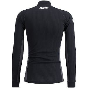 Swix tričko RaceX Classic Long sleeve M Black/Phantom zadní pohled