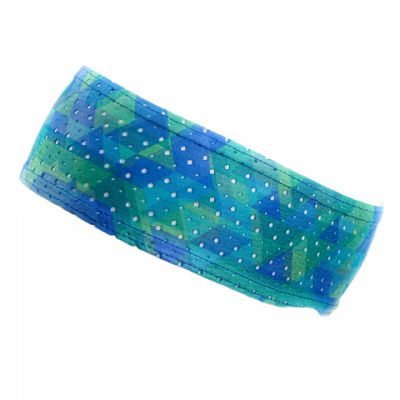 BJEŽ Summer Headband Geo blue - 8 cm