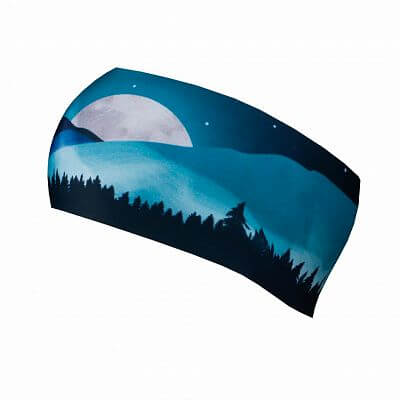 BJEŽ Winter Headband Active Hills blue - 9 cm