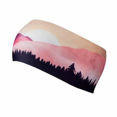 BJEŽ Winter Headband Active Hills pink- 9 cm