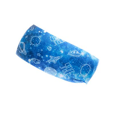 BJEŽ Winter Headband Cosmos blue - 7 cm