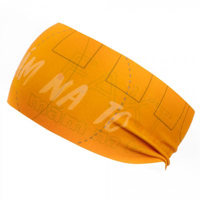 BJEŽ Winter Headband moti orange - 9 cm