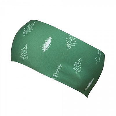 BJEŽ Winter Headband tree green - 7 cm