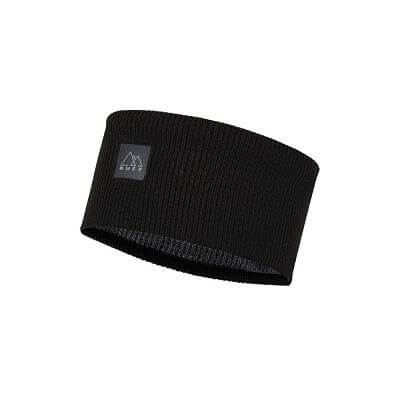 Buff Crossknit Headband solid black