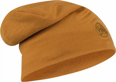 Buff Heavyweight Merino Wool Hat solid camel