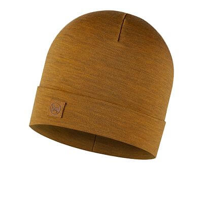 Buff Merino Heavyweight Beanie solid mustard