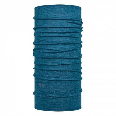 Buff Merino Lightweight Neckwear Solid dusty blue