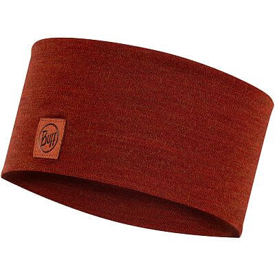 Buff Merino Wide Headband solid sienna