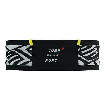 Compressport Free Belt Pro black / white print