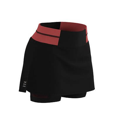 Compressport Performance Skirt W black/coral