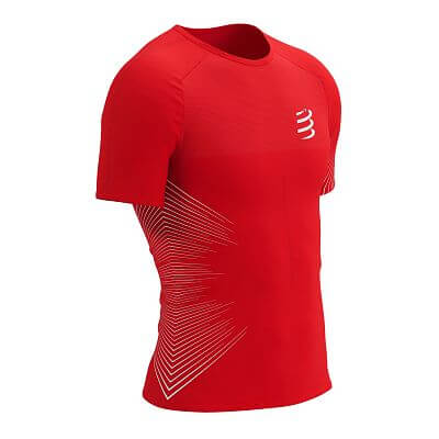 Compressport Performance SS T-Shirt M high risk red/white