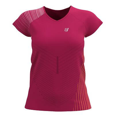 Compressport Performance SS Tshirt W jazzy/bird