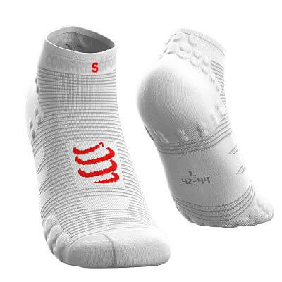 Compressport Pro Racing Socks V3.0 Run Low white