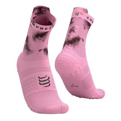 Compressport Pro Racing Socks V4.0 Run High - Eat My Dust! Zephyr Tie Dye