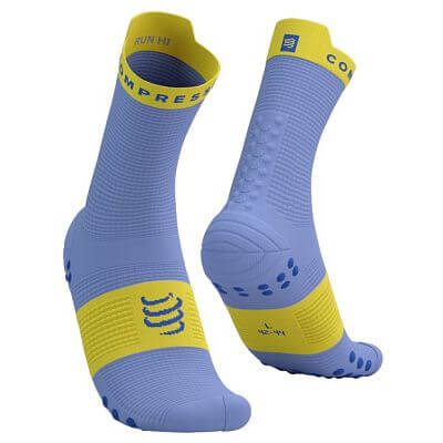 Compressport Pro Racing Socks V4.0 Run High jacaranda/maize