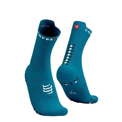 Compressport Pro Racing Socks v4.0 Run High mosaic blue/magnet