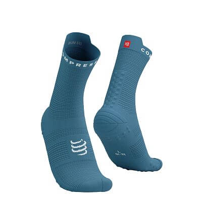 Compressport Pro Racing Socks V4.0 Run High niagara blue / white
