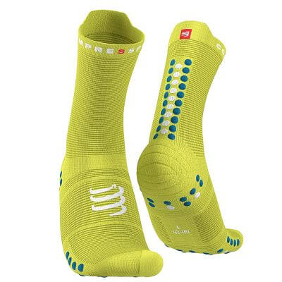 Compressport Pro Racing Socks V4.0 Run High primrose/fjord blue