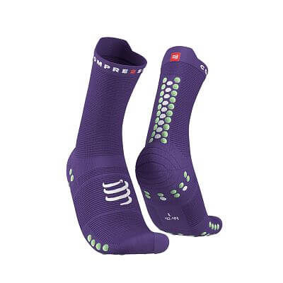 Compressport Pro Racing Socks V4.0 Run High purple/paradise green