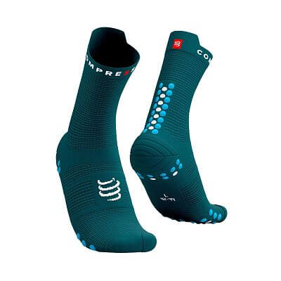 Compressport Pro Racing Socks V4.0 Run High shaded spruce/hawaiian ocean