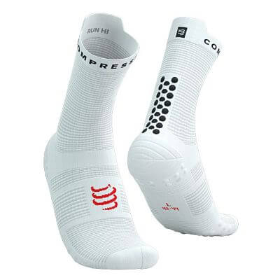 Compressport Pro Racing Socks V4.0 Run High white/black