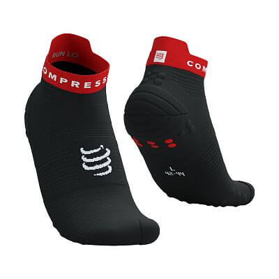 Compressport Pro Racing Socks V4.0 Run Low black / core red