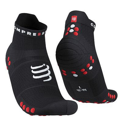 Compressport Pro Racing Socks V4.0 Run Low black/red