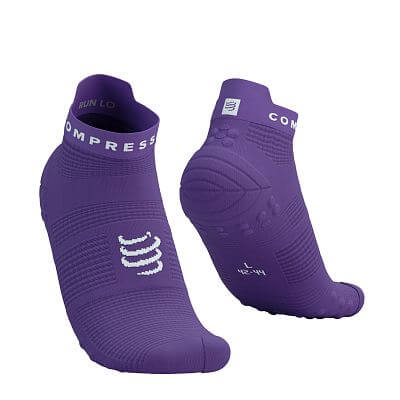 Compressport Pro Racing Socks V4.0 Run Low lilac/white
