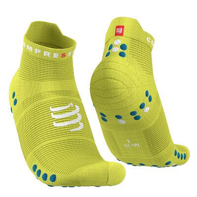 Compressport Pro Racing Socks V4.0 Run Low primrose/fjord blue