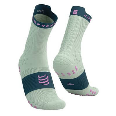 Compressport Pro Racing Socks V4.0 Trail aqua/stargazer/cyclamen