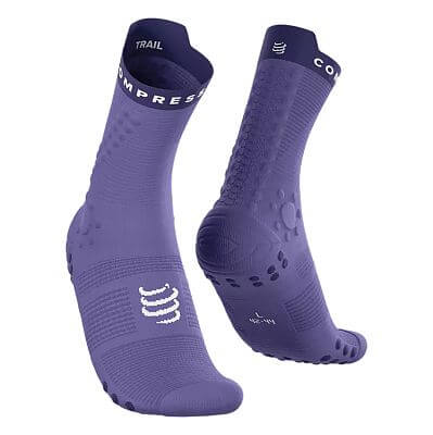Compressport Pro Racing Socks V4.0 Trail aster purple/peacoat