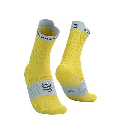 Compressport Pro Racing Socks V4.0 Trail maize / dawn blue