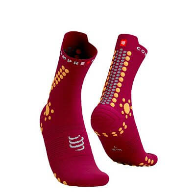 Compressport Pro Racing Socks V4.0 Trail persian red/blazing orange