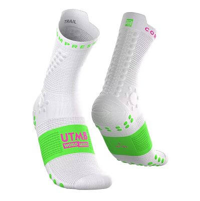 Compressport Pro Racing Socks v4.0 Trail - UTMB 2026 - white