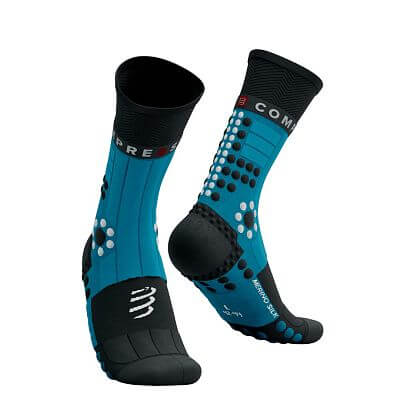 Compressport Pro Racing Socks Winter Trail mosaic blue/black