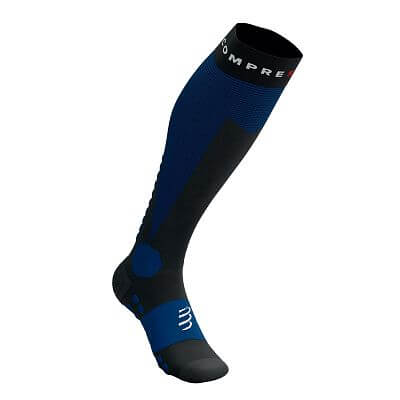 Compressport Ski Touring Full Socks black/estate blue