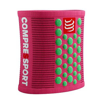 Compressport Sweatbands 3D.Dots pink/summer green