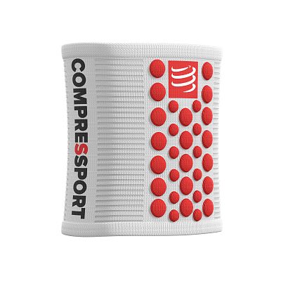 Compressport Sweatbands 3D.Dots V2 bílo/červená