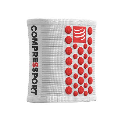 Compressport Sweatbands 3D.Dots white/red