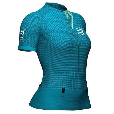 Compressport Trail Postural SS Top W enamel/paradise green