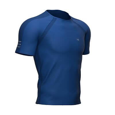 Compressport Training SS Tshirt blue lolite