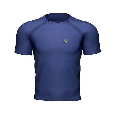 Compressport Training SS Tshirt sodalite/primrose