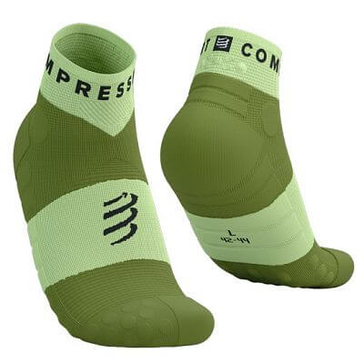 Compressport Ultra Trail Low Socks shadow lime/woodbine