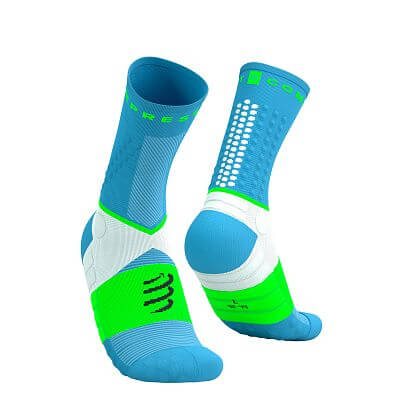 Compressport Ultra Trail Socks V2.0 norse blue / neon green
