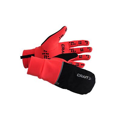 CRAFT Hybrid Weather Glove red
