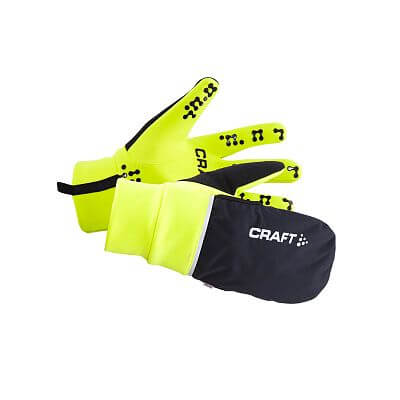 Craft Hybrid Weather Glove žluté