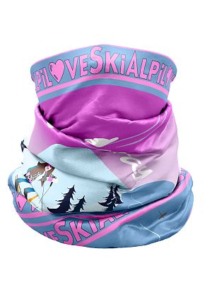 Crazy Idea Neck Gaiter Light I love skialp